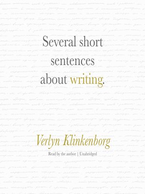 Book Several Short Sentences About Writing By Verlyn Klinkenborg PDF