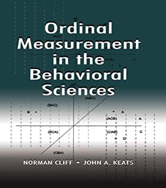 Ordinal Measurement in the Behavioral Sciences Book PDF