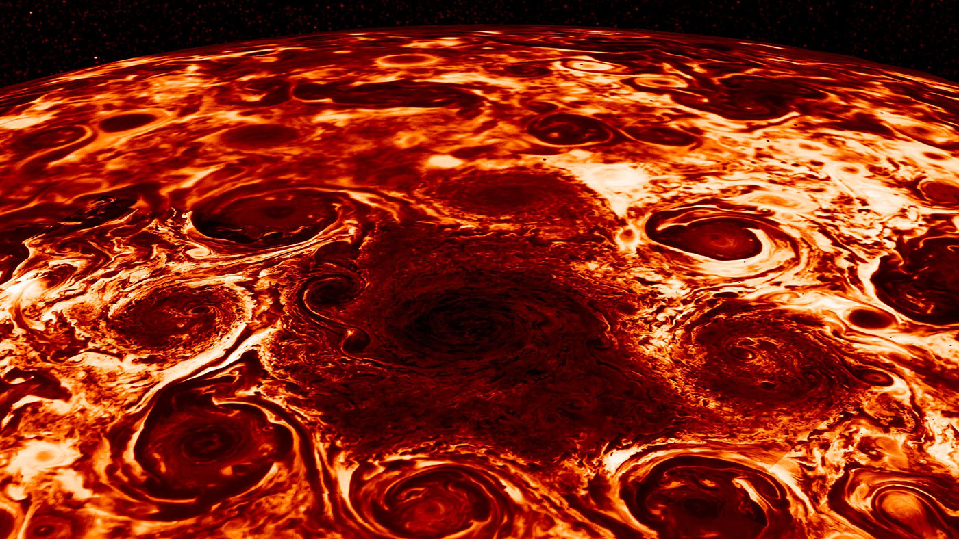 Jupiter’s Polar Winds Create a Vortex Way Bigger Than Earth Itself