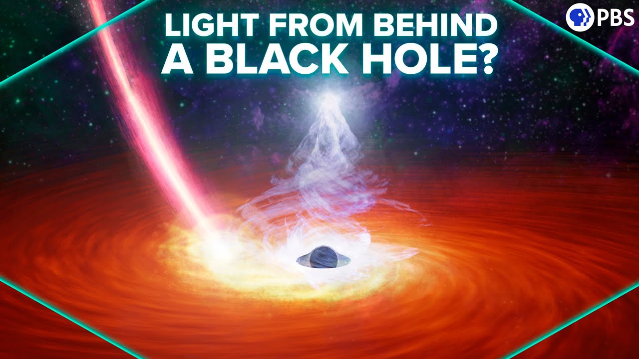 Spot light behind a black hole for the first time !