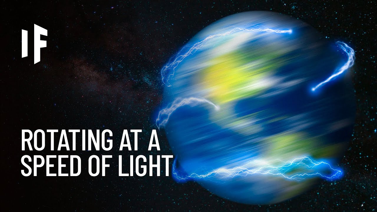What If Earth Was Spinning at the Speed of Light?