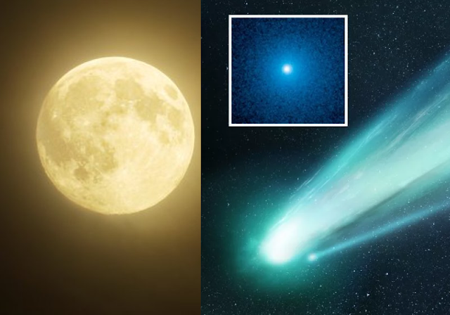 A Giant Comet Along With The Biggest And Brightest Full Moon Of 2022 Will Light Up The Night Sky This Week