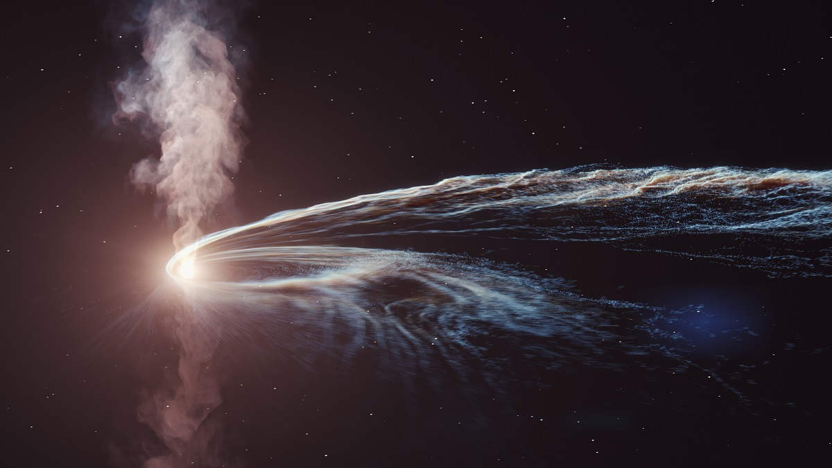 Did a supermassive black hole just “burp”?