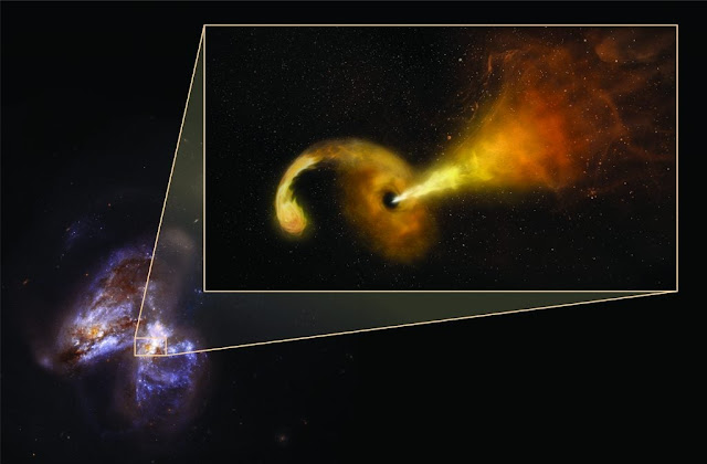 The Hubble telescope captures a black hole that forms stars instead of absorbing them