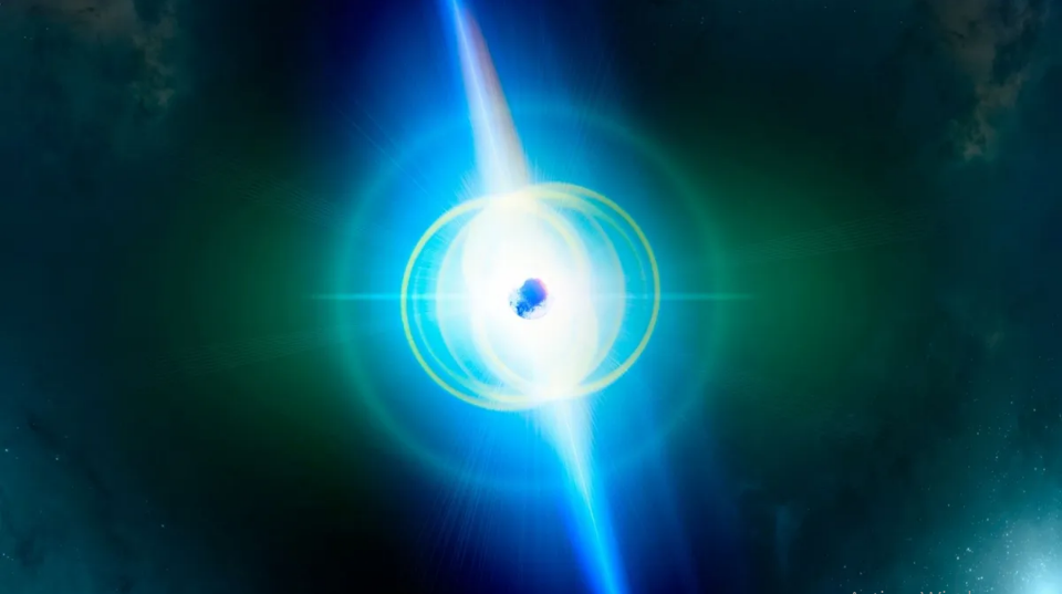 Astronomers have seen a star with a solid outer surface for the first time ever.