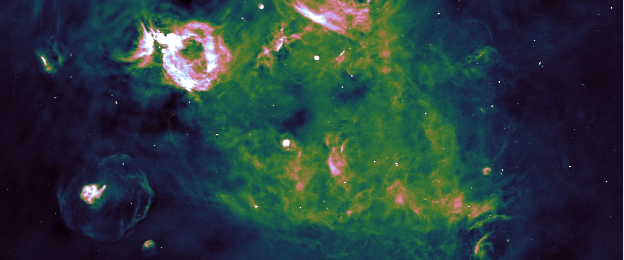 The galactic plane of the Milky Way is seen in the most detailed radio picture to date by astronomers.