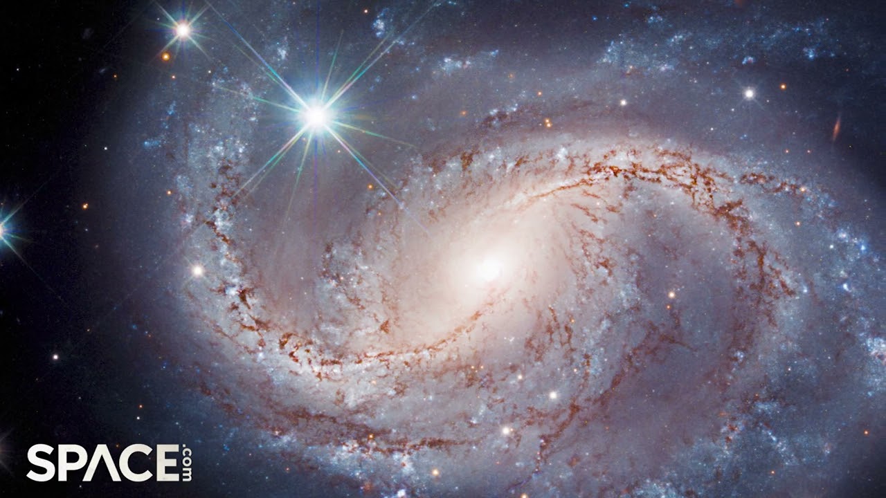 The Hubble telescope discovered this stunning spiral galaxy, which