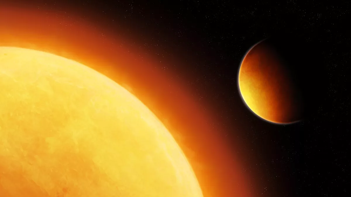 Atmosphere of vaporized rock discovered on an extraordinarily hot exoplanet.
