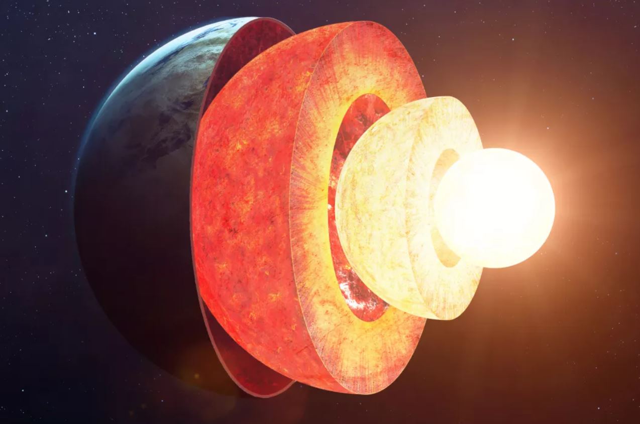 Possible Existence of Enclosed Liquid Iron Swirls within Earth’s Ostensibly Solid Core