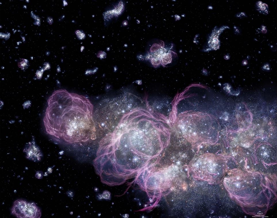 How could a colossal Big Bang event serve as the origin of our universe?