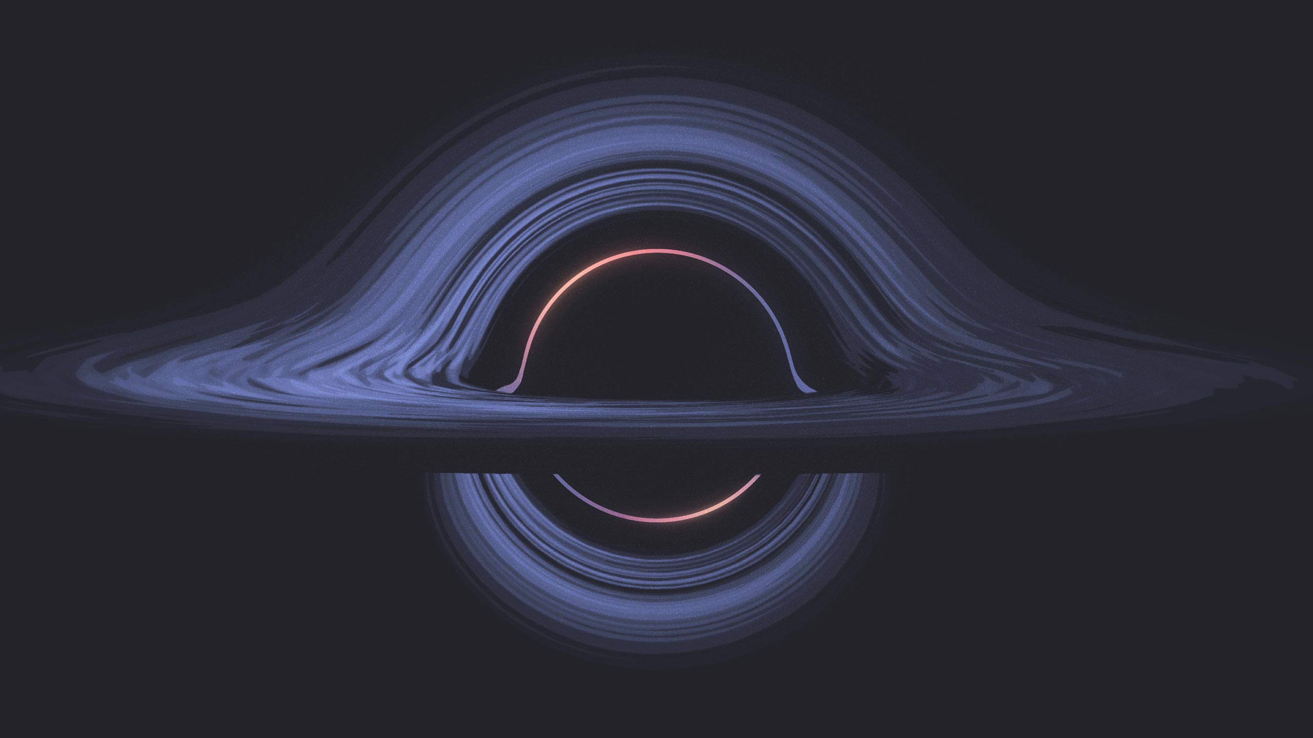 An Encrypted Inner Realm: The Orbiting Ring of Light Around a Black Hole.