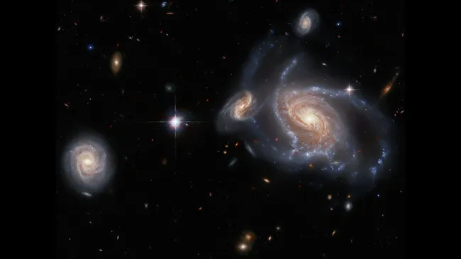 The Hubble Space Telescope Discovers a Celebratory Assembly of Spiral Galaxies (Image)