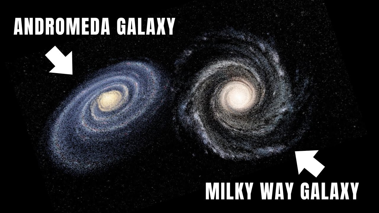 Andromeda Galaxy Colliding With The Milky Way Galaxy : The Epic Galaxy Collision