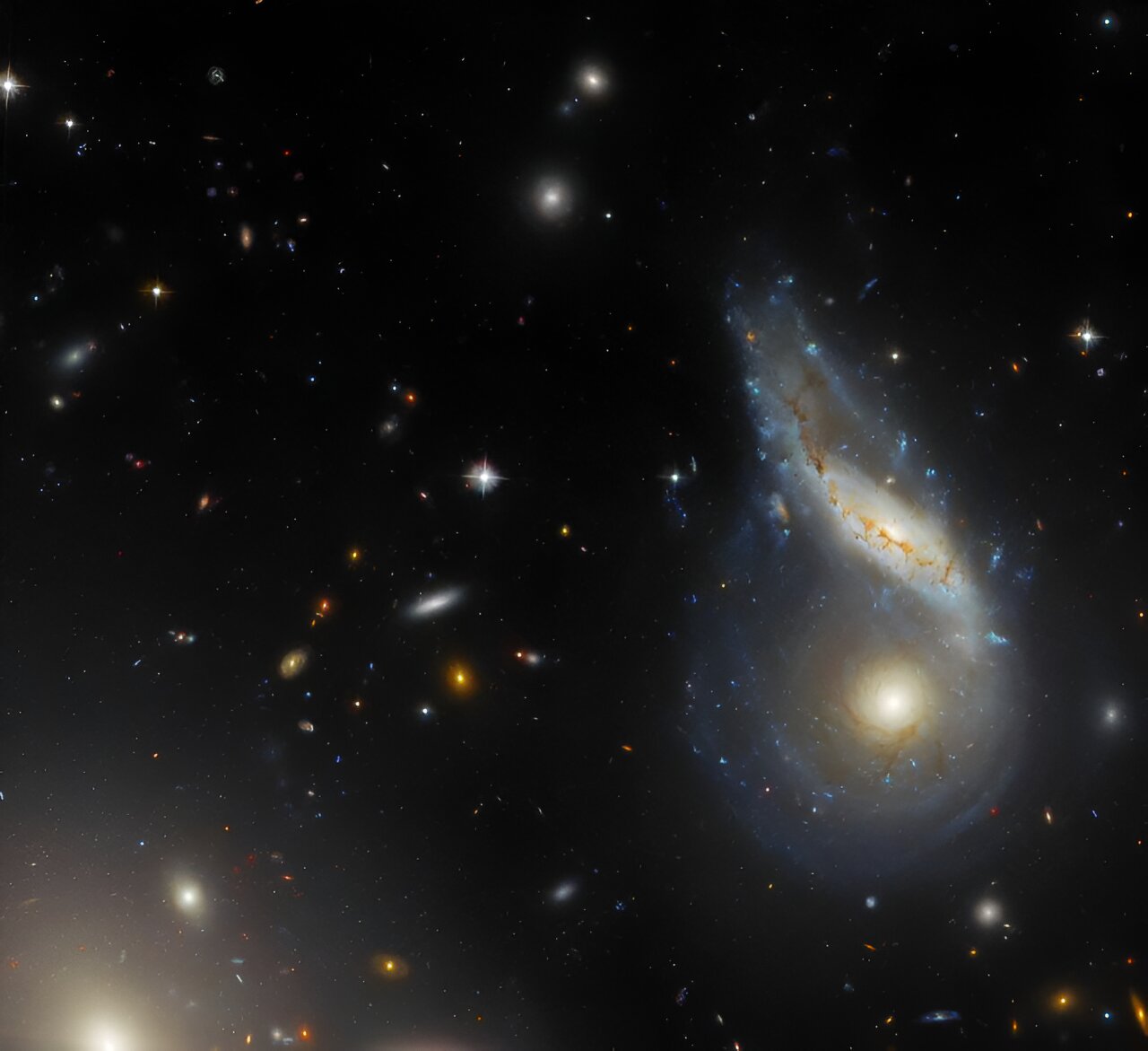 Picture: Hubble Records a Massive Galactic Merger