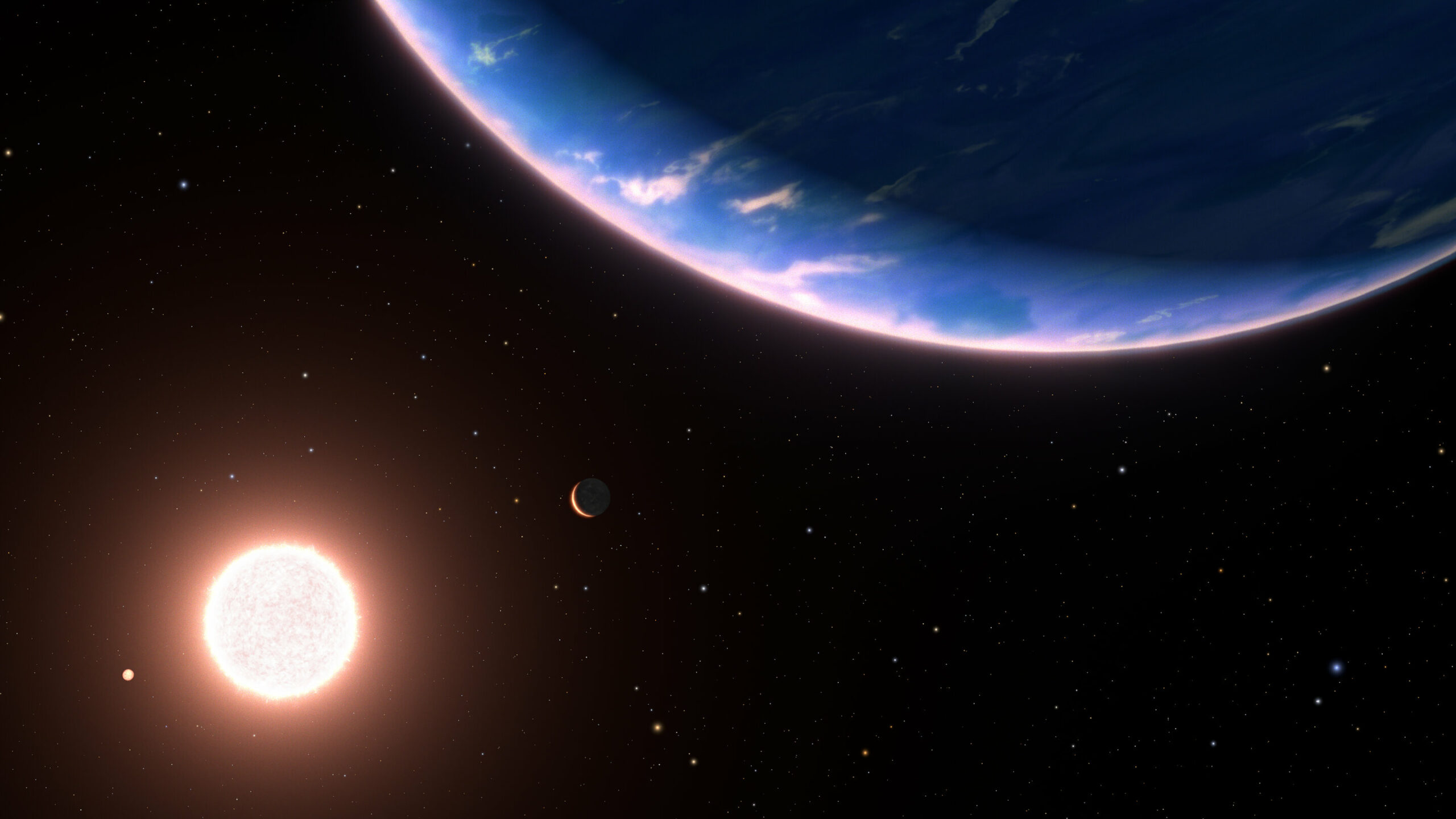 Hubble Discovers Water Vapor in the Atmosphere of a Compact Exoplanet