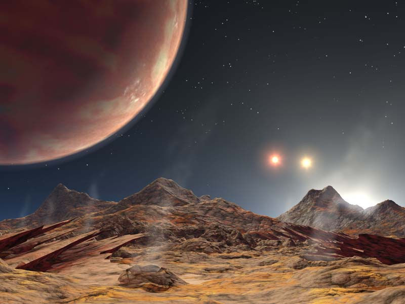 Discovery of Planet in a Triple-Star System