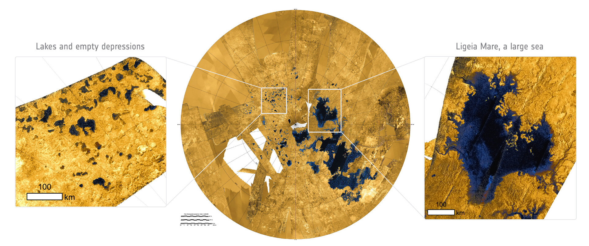 Study Suggests Titan’s Enigmatic ‘Magic Islands’ are Likely Hydrocarbon Icebergs with a Honeycomb Structure