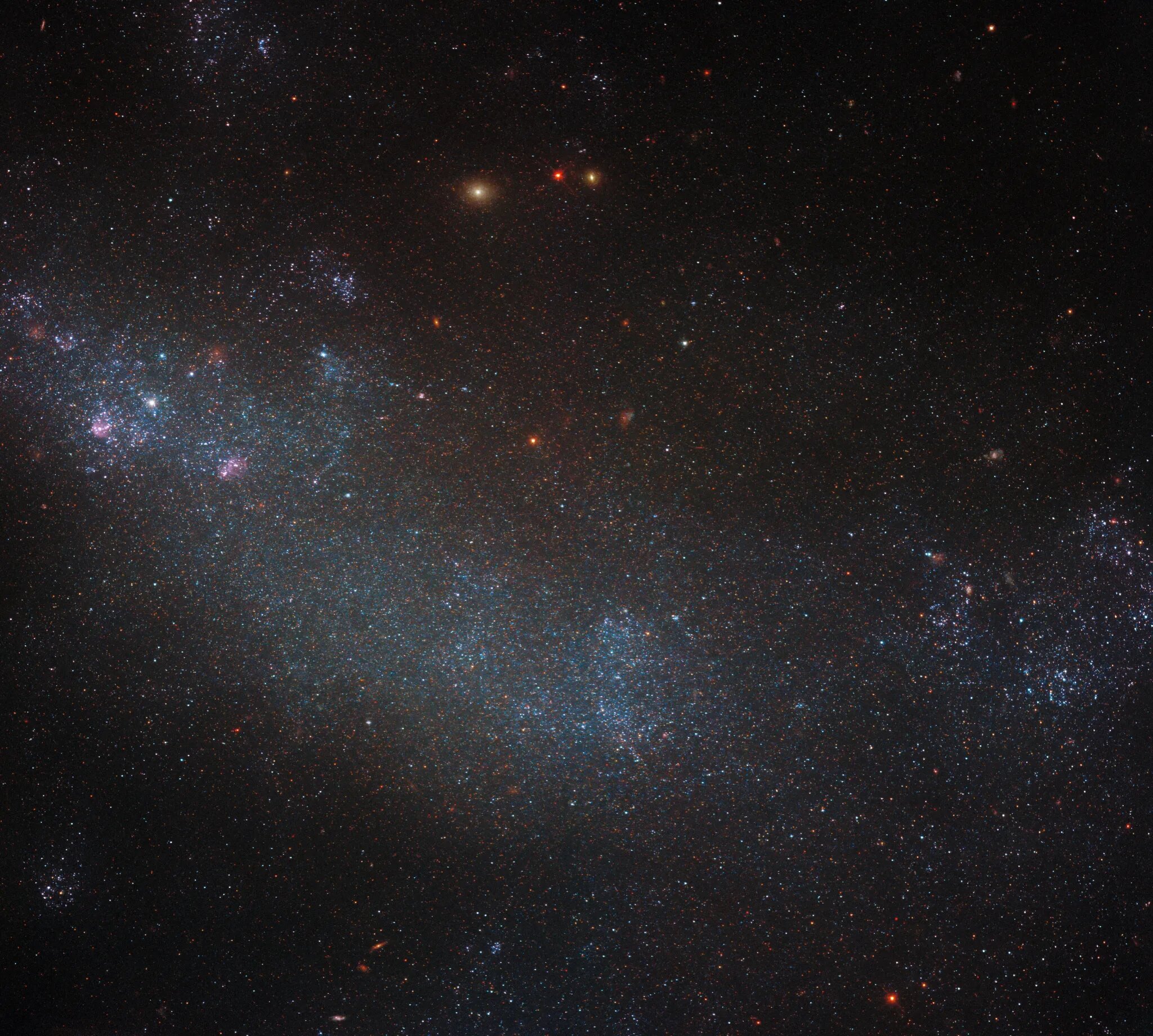 Hubble Observes a Galaxy Concealed by Stellar Shroud