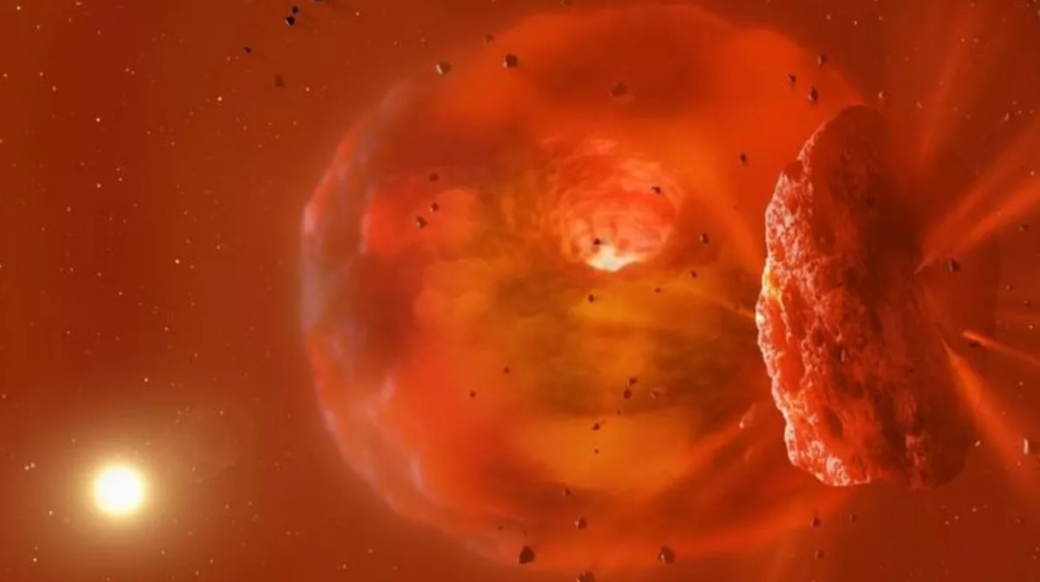 Astronomers have successfully recorded the initial planet collision, resulting in a dust cloud that is now causing the parent star’s light to dim.