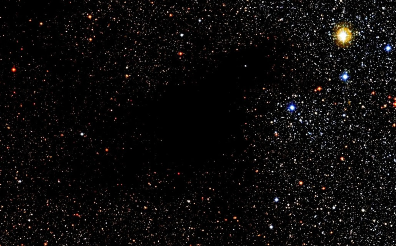 The Milky Way is situated within a vast expanse of emptiness, as indicated by observations.