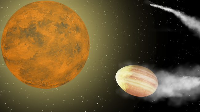 In 10 million years, the star will consume this exoplanet shaped like an egg.